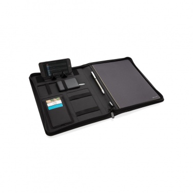 Logotrade promotional items photo of: Air 5W wireless charging portfolio A4 w/ 5000 mAh powerbank